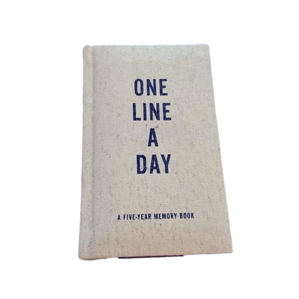 Hardback Notebook: One line a day